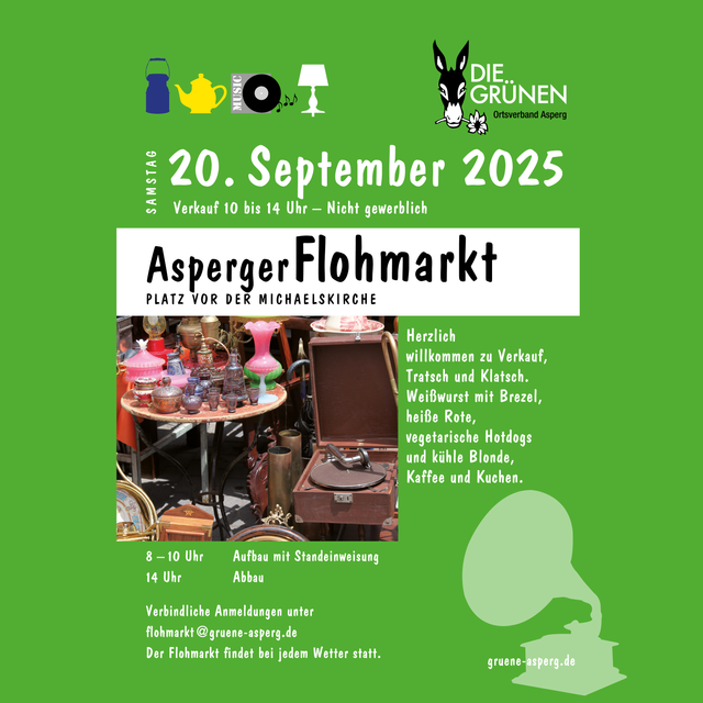 Einladung zum Asperger Flohmarkt