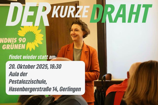 Einladung zum „Kurzen Draht“ mit Sandra Detzer