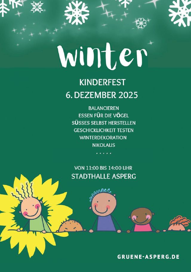 Winter-Kinderfest der Asperger Grünen