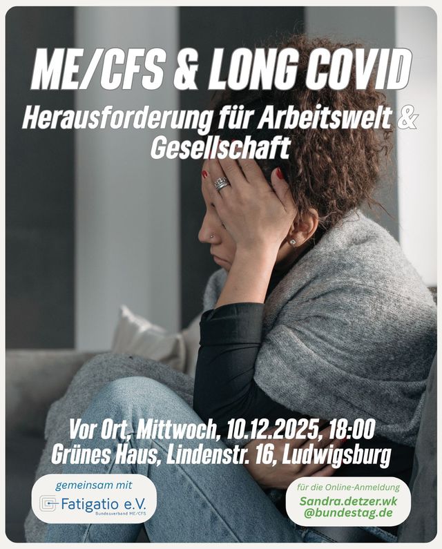 Infoabend „ME/CFS & Long Covid – Herausforderung für Arbeitswelt & Gesellschaft“