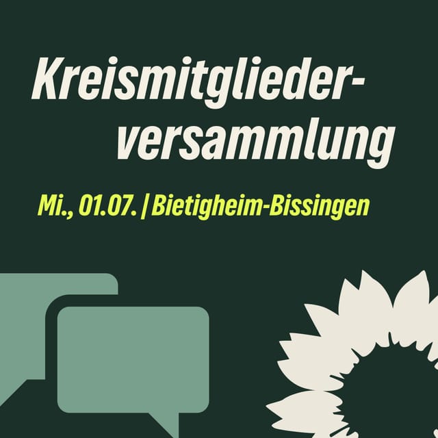 Einladung zur Kreismitgliederversammlung am Mi., 01. Juli 2026