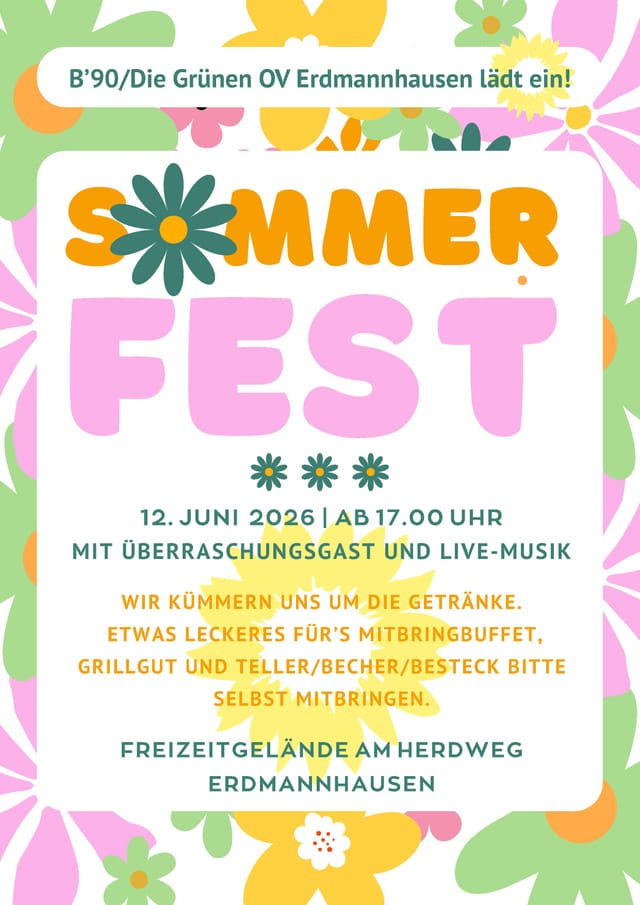 Herzliche Einladung zum Sommerfest