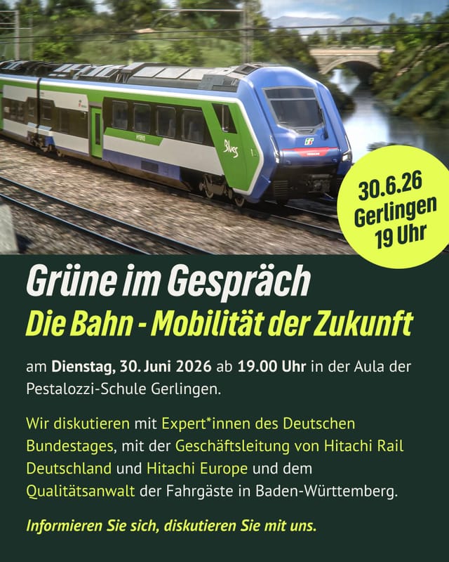Grüne im Gespräch – Die Bahn: Mobilität der Zukunft