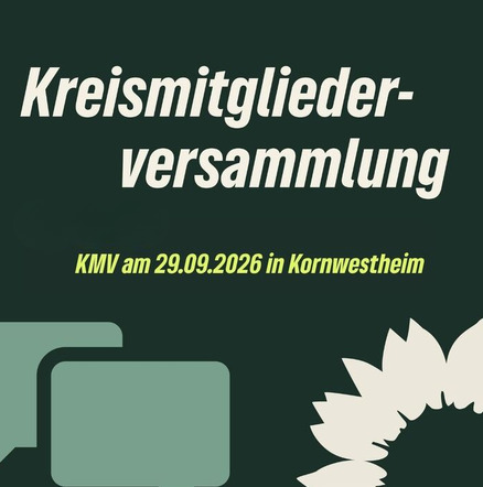 Kreismitgliederversammlung am Di., 29.September 2026